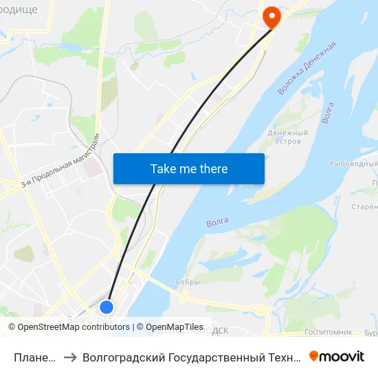 Планетарий to Волгоградский Государственный Технический Университет map