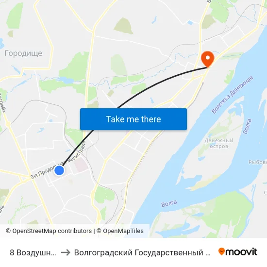 8 Воздушной Армии to Волгоградский Государственный Технический Университет map