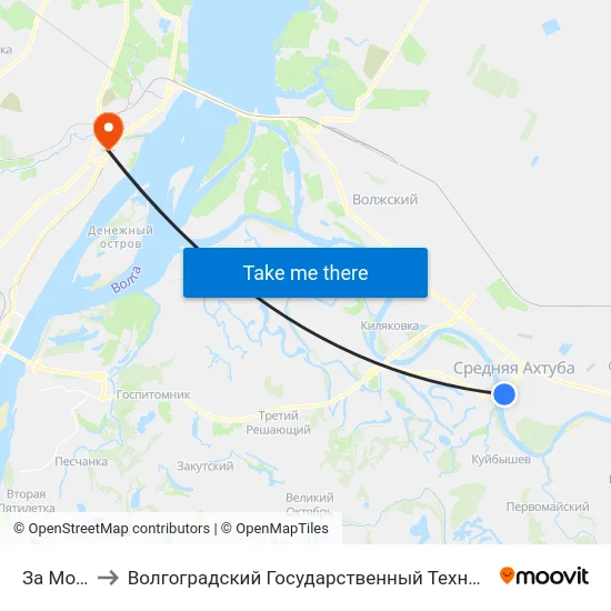 За Мостом to Волгоградский Государственный Технический Университет map