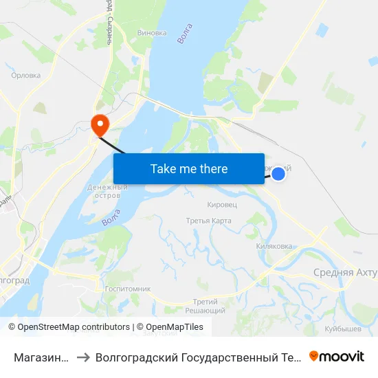 Магазин Стимул to Волгоградский Государственный Технический Университет map