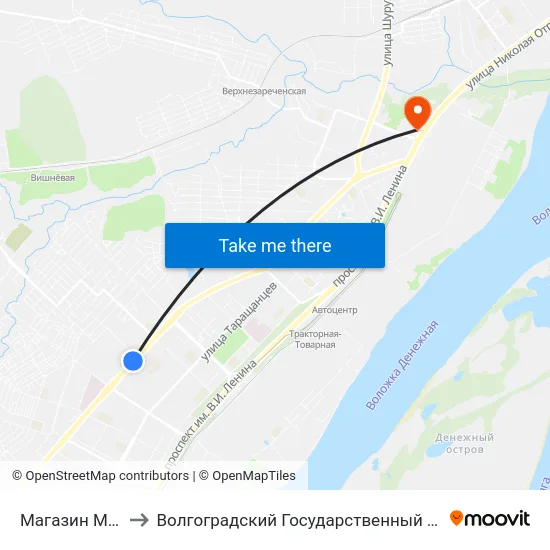 Магазин Медтехника to Волгоградский Государственный Технический Университет map