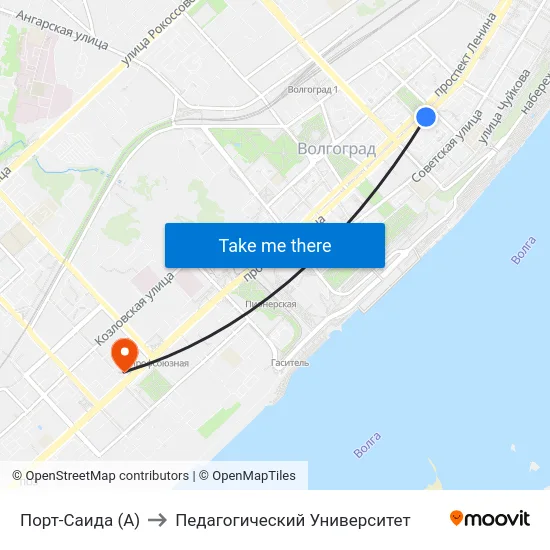 Порт-Саида (А) to Педагогический Университет map