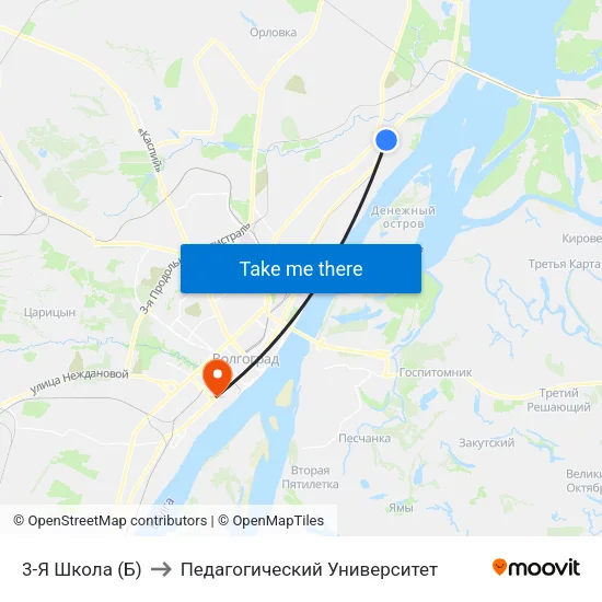 3-Я Школа (Б) to Педагогический Университет map