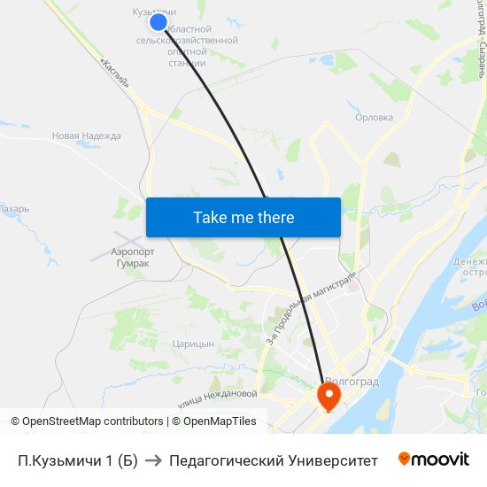 П.Кузьмичи 1 (Б) to Педагогический Университет map