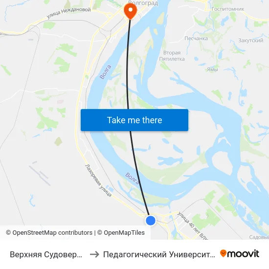 Верхняя Судоверфь to Педагогический Университет map