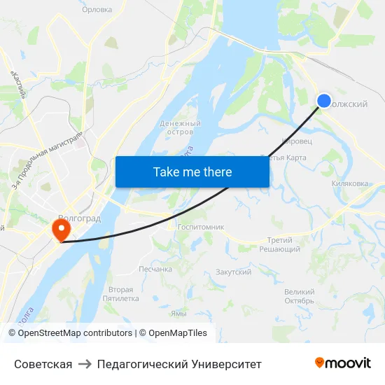 Советская to Педагогический Университет map