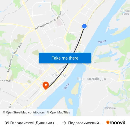 39 Гвардейской Дивизии (Проспект Ленина) to Педагогический Университет map