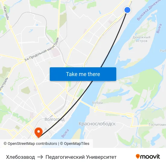 Хлебозавод to Педагогический Университет map