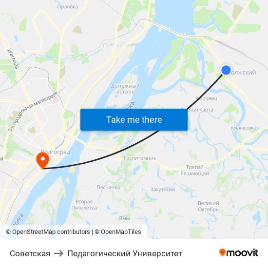 Советская to Педагогический Университет map