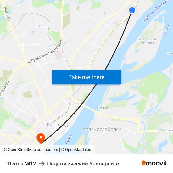 Школа №12 to Педагогический Университет map