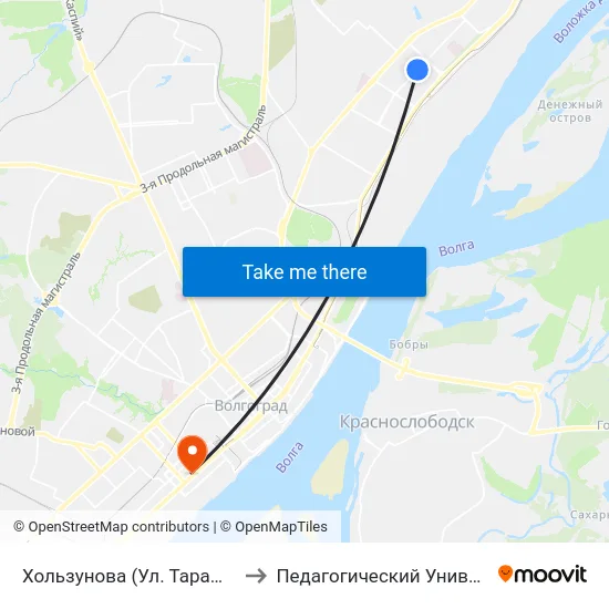 Хользунова (Ул. Таращанцев) to Педагогический Университет map