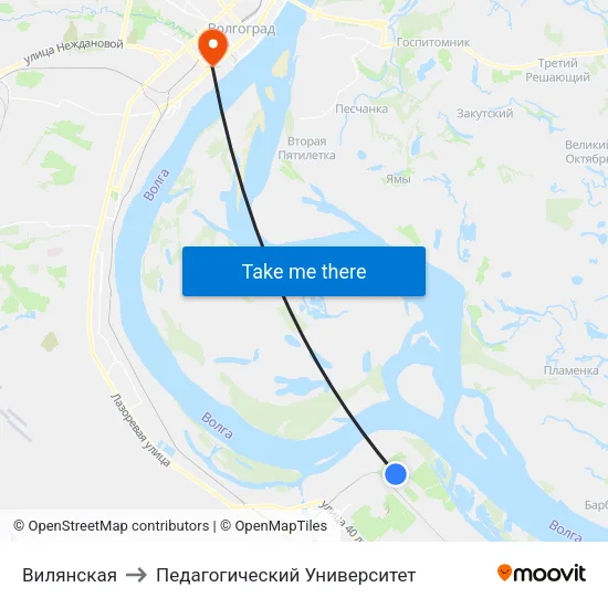 Вилянская to Педагогический Университет map
