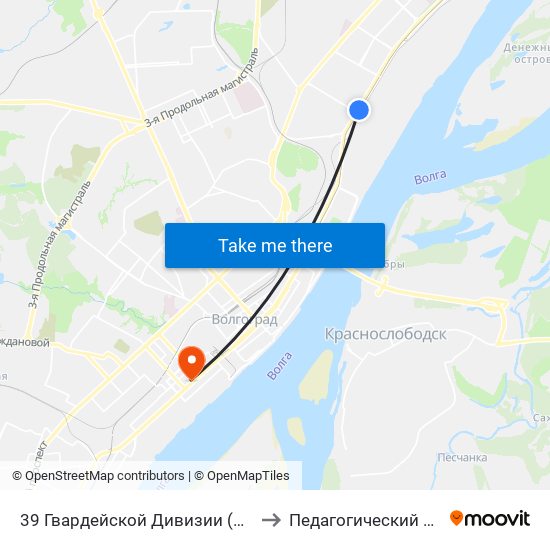39 Гвардейской Дивизии (Проспект Ленина) to Педагогический Университет map