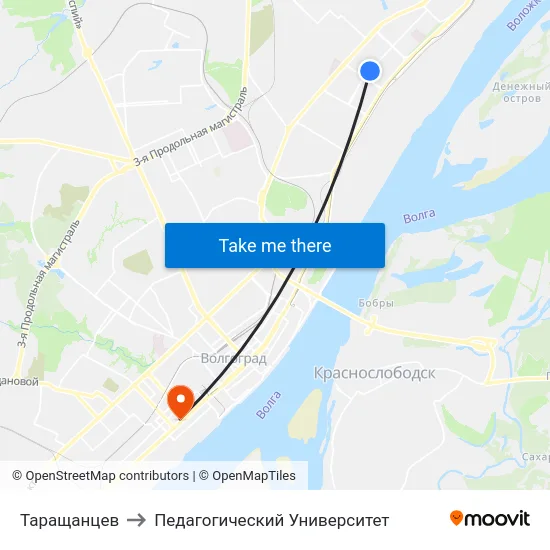 Таращанцев to Педагогический Университет map
