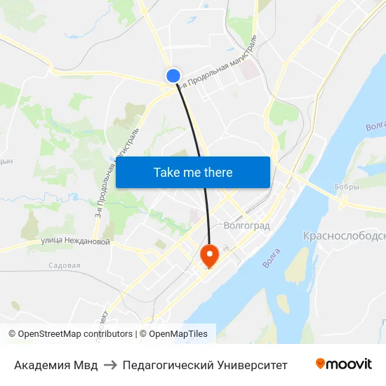 Академия Мвд to Педагогический Университет map