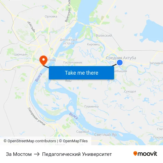 За Мостом to Педагогический Университет map