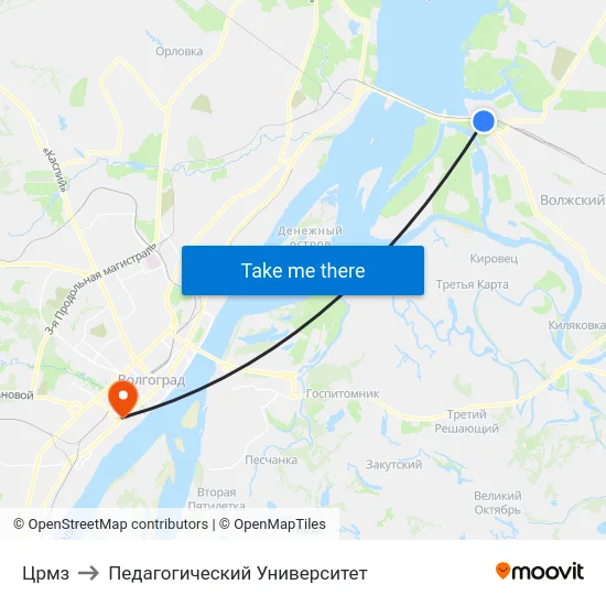 Црмз to Педагогический Университет map