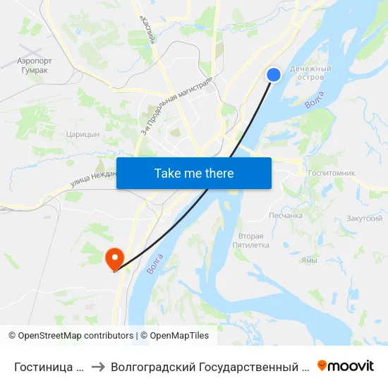 Гостиница Монолит to Волгоградский Государственный Университет "" Волгу"" map