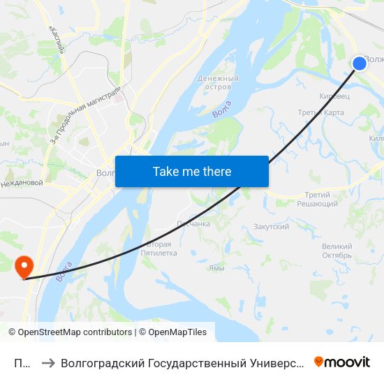 Парк to Волгоградский Государственный Университет "" Волгу"" map