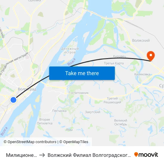 Милиционера Буханцева to Волжский Филиал Волгоградского Государственного Университета map