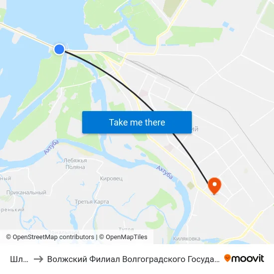 Шлюзы to Волжский Филиал Волгоградского Государственного Университета map