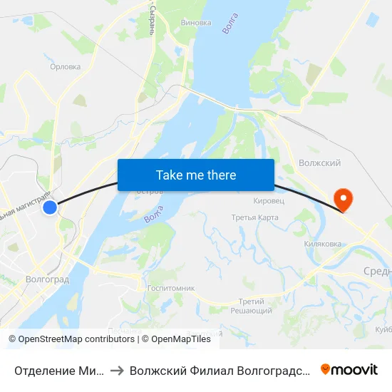 Отделение Микрохирургии Глаза to Волжский Филиал Волгоградского Государственного Университета map