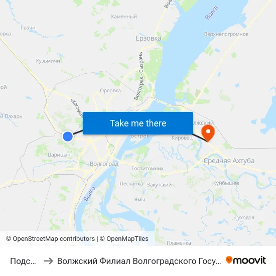 Подстанция to Волжский Филиал Волгоградского Государственного Университета map