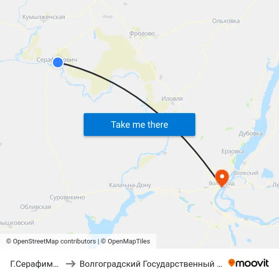 Г.Серафимович Ас (Б) to Волгоградский Государственный Медицинский Университет map