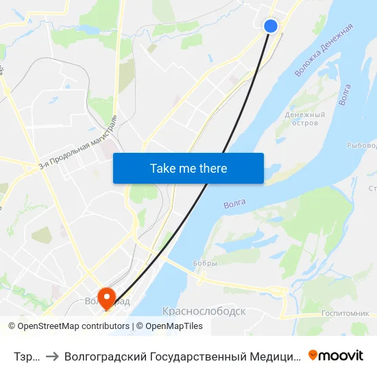 Тзр (А) to Волгоградский Государственный Медицинский Университет map