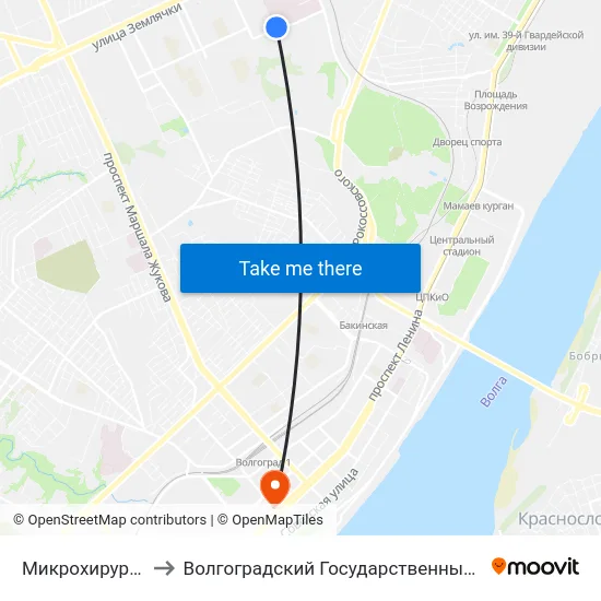 Микрохирургия Глаза (Б) to Волгоградский Государственный Медицинский Университет map