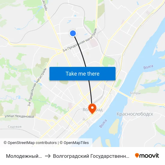 Молодежный Центр Россия to Волгоградский Государственный Медицинский Университет map
