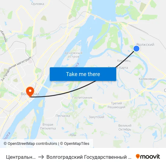 Центральный Рынок to Волгоградский Государственный Медицинский Университет map