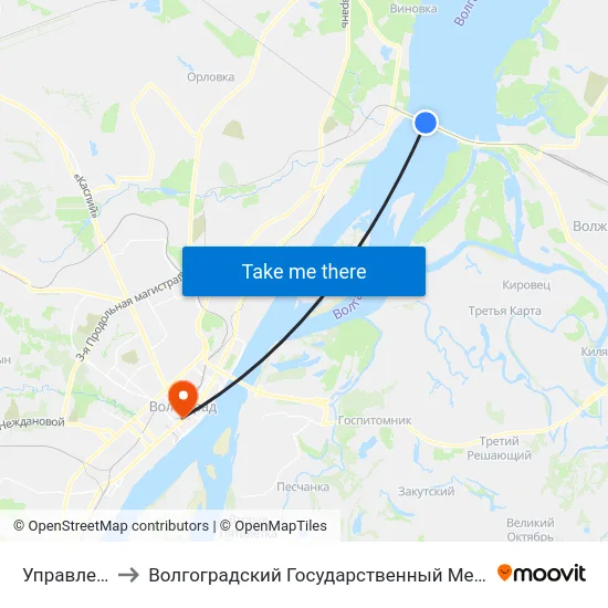 Управление Гэс to Волгоградский Государственный Медицинский Университет map
