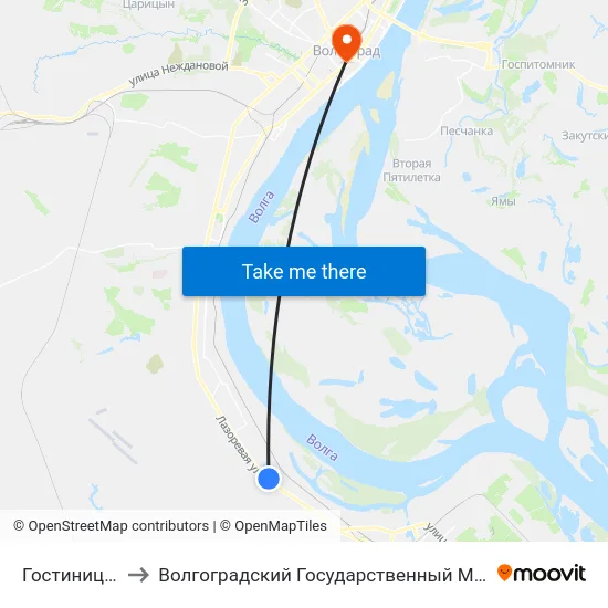 Гостиница Мираж to Волгоградский Государственный Медицинский Университет map
