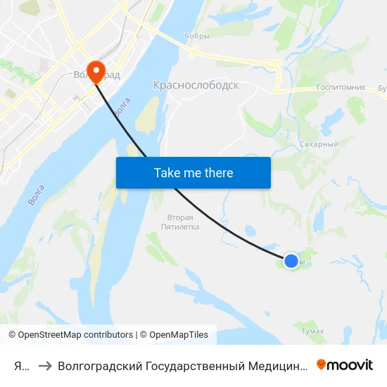 Ямы to Волгоградский Государственный Медицинский Университет map