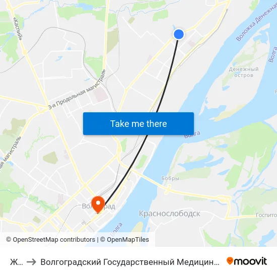 Жко to Волгоградский Государственный Медицинский Университет map