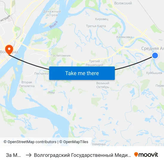 За Мостом to Волгоградский Государственный Медицинский Университет map