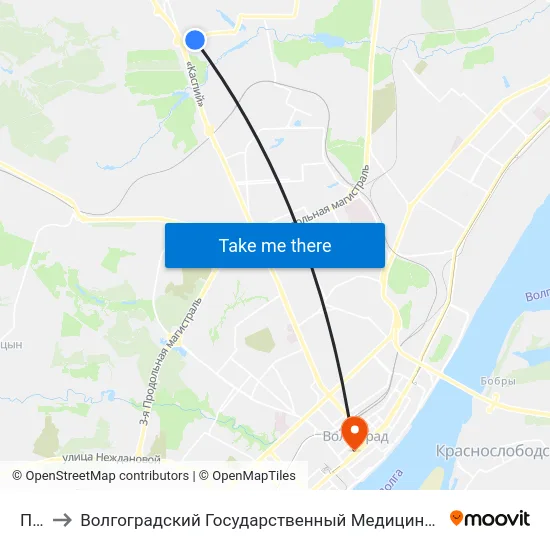 Пмк to Волгоградский Государственный Медицинский Университет map