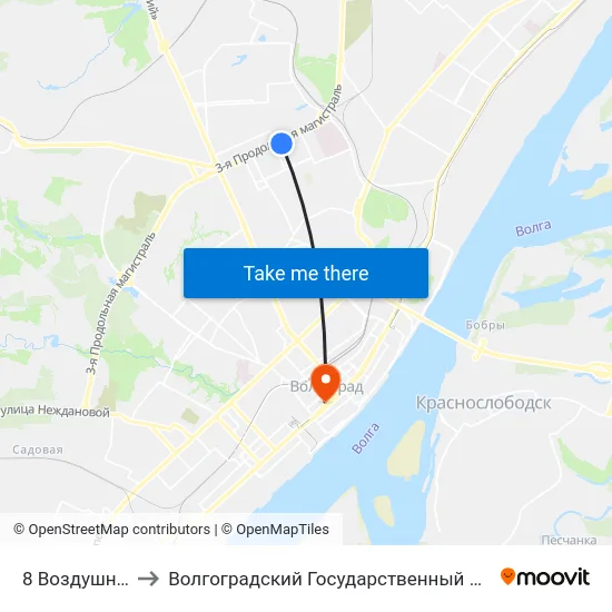 8 Воздушной Армии to Волгоградский Государственный Медицинский Университет map