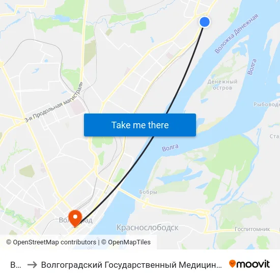Вгтз to Волгоградский Государственный Медицинский Университет map
