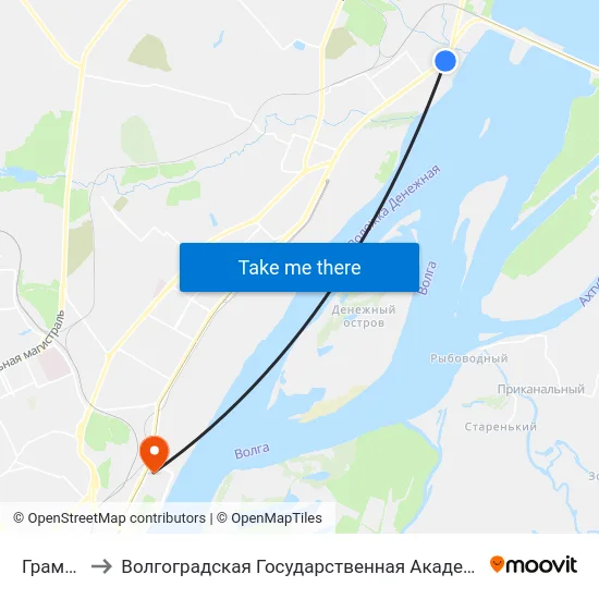 Грамши (А) to Волгоградская Государственная Академия Физической Культуры map