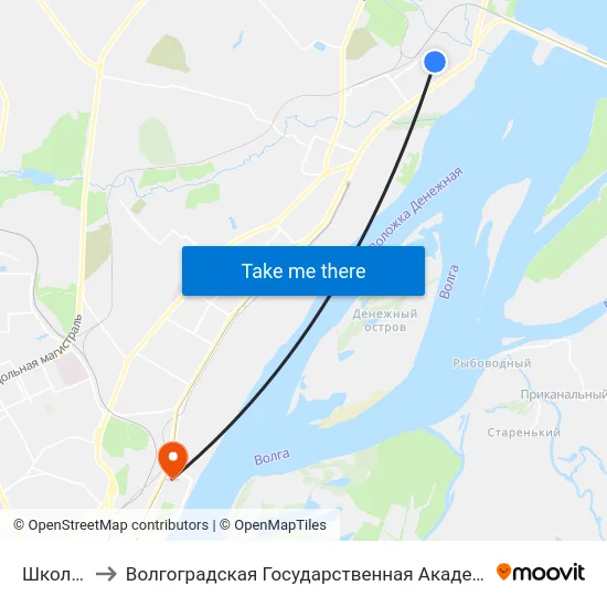 Школа №88 to Волгоградская Государственная Академия Физической Культуры map
