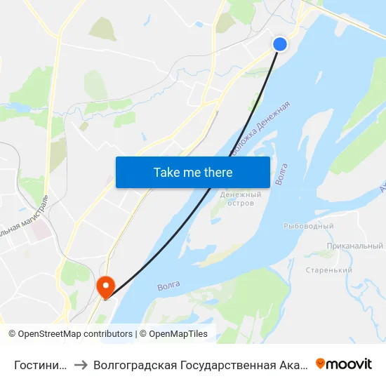 Гостиница Старт to Волгоградская Государственная Академия Физической Культуры map