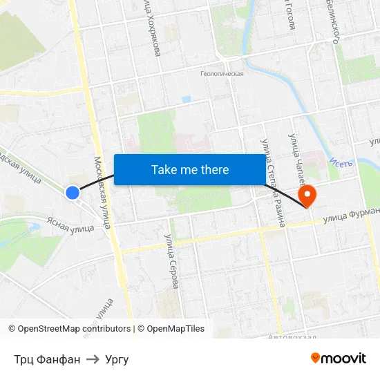 Трц Фанфан to Ургу map