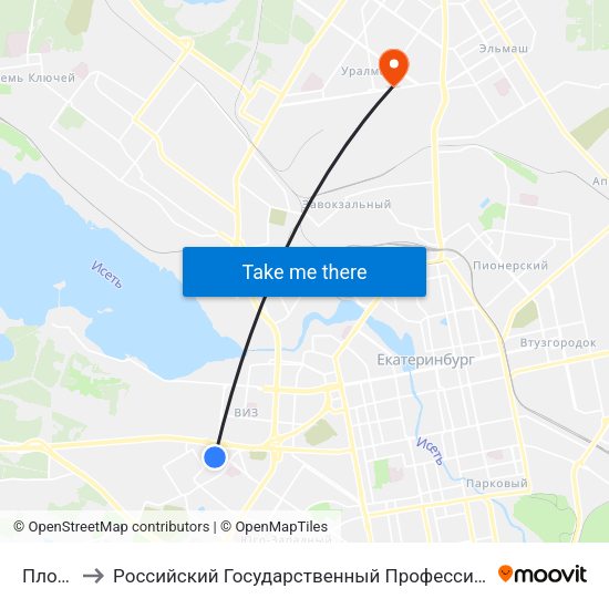 Плотников to Российский Государственный Профессионально-Педагогический Университет map