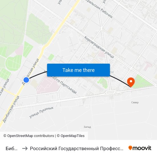 Библиотека to Российский Государственный Профессионально-Педагогический Университет map