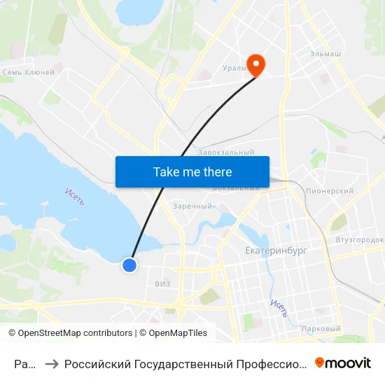 Рабочих to Российский Государственный Профессионально-Педагогический Университет map