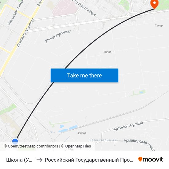 Школа (Ул. Пехотинцев) to Российский Государственный Профессионально-Педагогический Университет map
