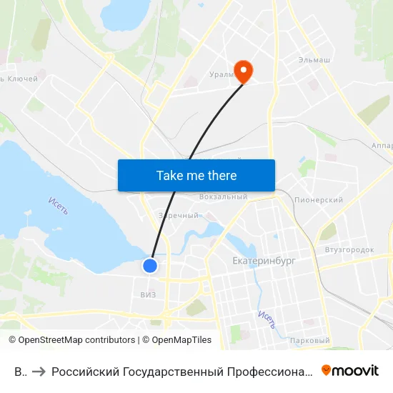 Виз to Российский Государственный Профессионально-Педагогический Университет map