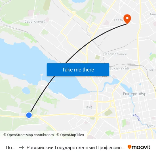 Пост Гаи to Российский Государственный Профессионально-Педагогический Университет map